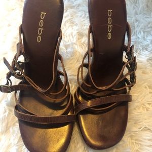 Brown Bebe heels